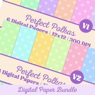 Perfect Polkas Digital Paper Vol 1-2 Bundle