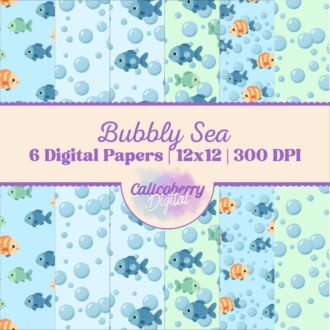 Bubbly Sea Digital Paper