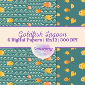 Goldfish Lagoon Digital Paper