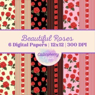 Beautiful Roses Digital Paper
